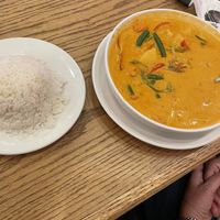 Pineapple Red Curry with vegan shrimp  at My Thai Vegan & Boba in Frisco