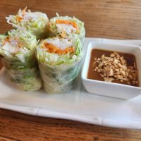 Fresh garden rolls at My Thai Vegan & Boba in Frisco