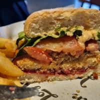 Burger at The Log Cabin in Penrith