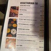   at Abyssinia Ethiopian Restaurant in Accra