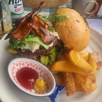 Black beans burger at Moto Laurie in Da Lat