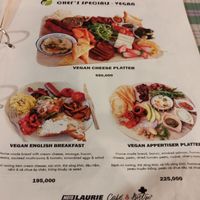 Vegan menu at Moto Laurie in Da Lat