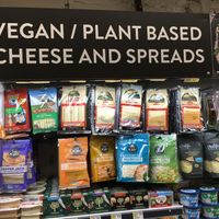 Vegan cheeses (on 2nd floor)  at Fairway - Upper West Side in New York City