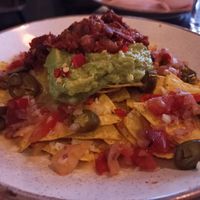 Nachos with vegan cheese at The Artful Duke in Bromley