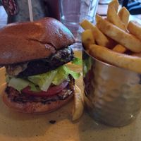Plant based burger with vegan mayo at The Artful Duke in Bromley