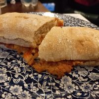 Jackfruit panini at The Greyhound in Bromley