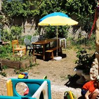 Second part of the garden at Bar Bidule in Tours