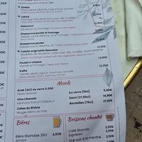 Menu 3 at Chez Tamara in Lyon