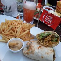 Vegan Shawarma Wrap at Cafe Extrablatt in Freiburg