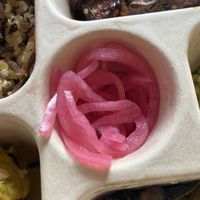 Pickled onions  #Veganuary at Bloom in Seattle