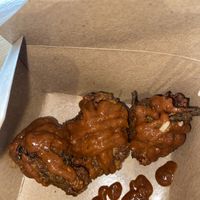 Pakora fritters #Veganuary at Bloom in Seattle