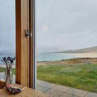 The view from the restaurant at Talla na Mara in Isle Of Harris