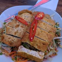 Tofu salad at Banh Mi & Tea in Glasgow