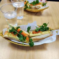 Tofu banh mi at Banh Mi & Tea in Glasgow