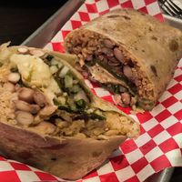 Chile relleno burrito at Viva Vegan in Colton
