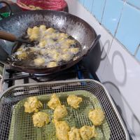 Very Fresh veg Pakoras with besam flour, authentic ingredients from India. at Mini Taj in Oaxaca