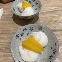 Vegan set menu - course 5 - dessert - yuzu sorbet  at Yuki in the Hills in Aldgate