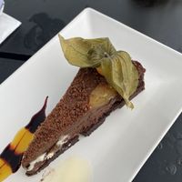 Chocolate orange mud pie  at Macgochans in Isle Of Mull