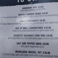 Vegan choice at Macgochans in Isle Of Mull