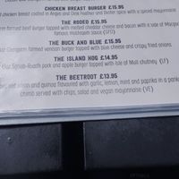 Vegan burger at Macgochans in Isle Of Mull