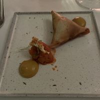 Cauliflower samosa  at Kutir in South West London