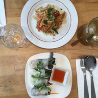 Papaya Salad and Veg Spring Roll  at Kapunka - Cardinet in Paris