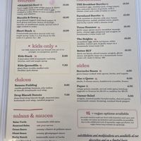 Basalt - Menu (VG = vegan option)  at Basalt in Grand Rapids