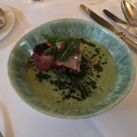 Delicious warm starter  at Zum Blauen Engel in Bern