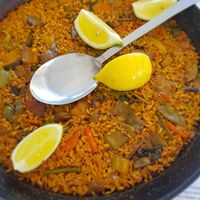 Vegan paella at Casablanca  in Guardamar Del Segura