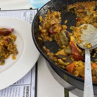 Vegan paella  at Casablanca  in Guardamar Del Segura