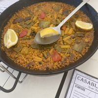Vegan paella   at Casablanca  in Guardamar Del Segura