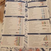 Menu at Casablanca  in Guardamar Del Segura