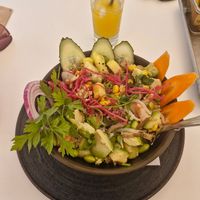 Vegetable poke bowl - with wakame salad in there too! at Casablanca  in Guardamar Del Segura