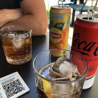 Coke and ice tea - as always in Italy in cans 🙁  at Diciosas Percosi di Gusto in Olbia
