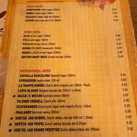 Menu at BabaJi Indian Food in Athens