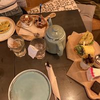 Our full high-tea spread  at YB by Yoghurt Barn - Vinkenburgstraat in Utrecht