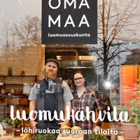 Restaurant seen from outside at Oma Maa in Helsinki