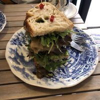 sandwich with portobello mushrooms  at Maldita Gloria! in Alicante