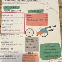 Menu   at Maldita Gloria! in Alicante