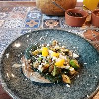 Taco with vegan cheese at Quelite in Coatepec