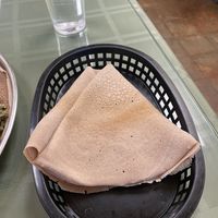 Injera  at Dukem in Burien