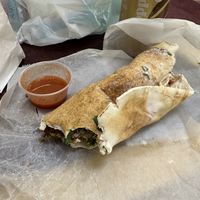 Falafel wrap  at New Yasmeen Bakery in Dearborn