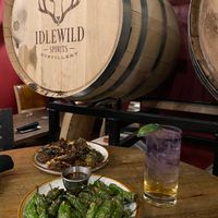 Shishito Dipping peppers, Daze and Tonic at Idlewild Spirits Brewpub and Restaurant in Winter Park