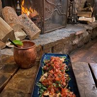 Bruschetta and Moscow Mule  at Idlewild Spirits Brewpub and Restaurant in Winter Park