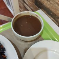 Primer plato: Sopa de lentejas at Macrobiotic Zen in Barcelona