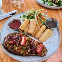 Stuffed eggplant at El Jardin De Frida - Maybe closed in La Fortuna
