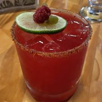 Jalapeño / blackberry mezcalito  at El Jardin De Frida - Maybe closed in La Fortuna