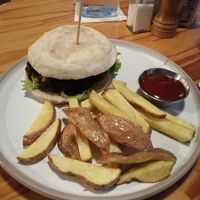 Falafelburger at El Jardin De Frida - Maybe closed in La Fortuna