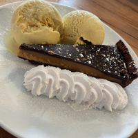 Vegan dessert with dairy free ice cream and cream!  at Portreath Arms in Portreath