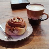 Apple cinnamon bun. at Hey Schnecke in Berlin